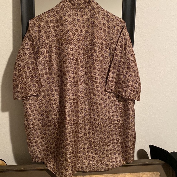 100%SILK SHORT SLEEVE SHIRT FROM CHIANARE - Picture 8 of 9